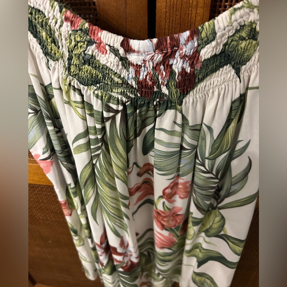 Hibiscus Collection Hawaii Floral Print Women's Top Large - Picture 3 of 4
